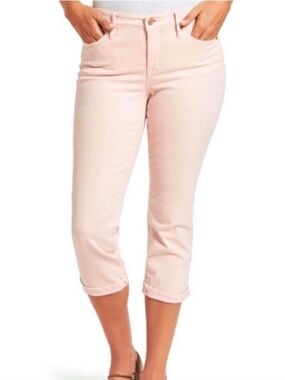Nine West Women’s Light Pink Christie Stretch Capri Jeans, Size 10